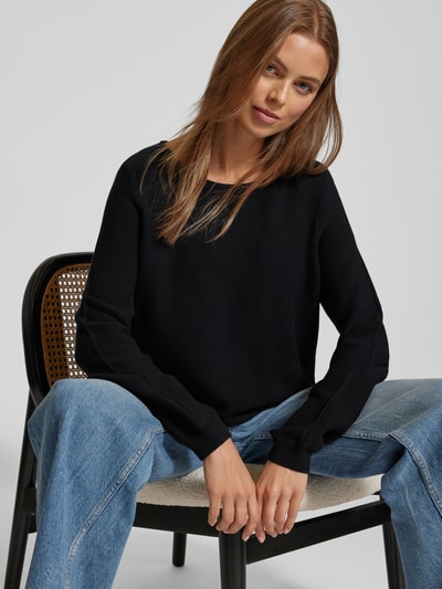 Peek & Cloppenburg Christian Berg WomanStrickpullover Mit Rundhalsausschnitt In Black