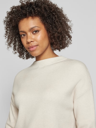 Peek & Cloppenburg Christian Berg WomanStrickpullover Mit Rundhalsausschnitt In Ecru Melange