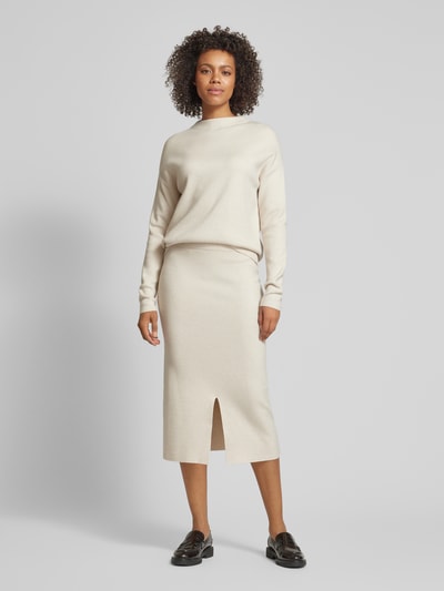 Peek & Cloppenburg Christian Berg WomanStrickpullover mit Rundhalsausschnitt in ecru melange