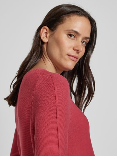 Peek & Cloppenburg Christian Berg WomanStrickpullover Mit Rundhalsausschnitt In Kirsche