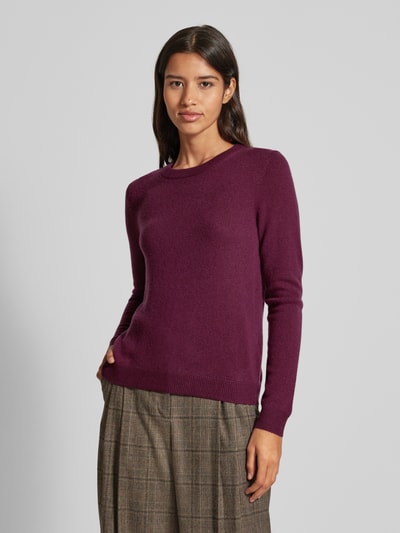 Peek & Cloppenburg Christian Berg WomanStrickpullover Mit Strukturmuster In Bordeaux