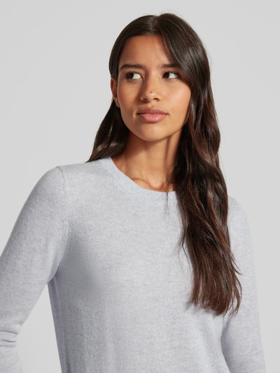 Peek & Cloppenburg Christian Berg WomanStrickpullover Mit Strukturmuster In Mittelgrau Melange