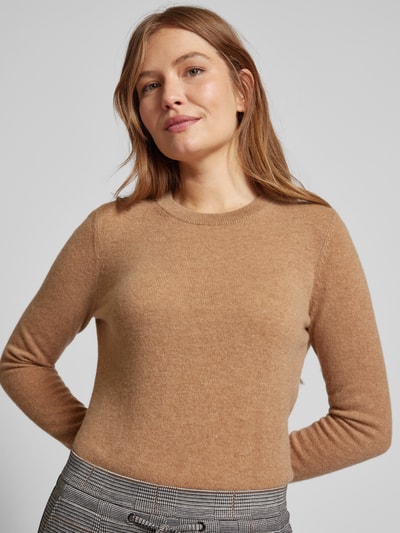 Peek & Cloppenburg Christian Berg WomanStrickpullover Mit Strukturmuster In Camel