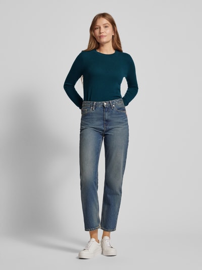 Peek & Cloppenburg Christian Berg WomanStrickpullover mit Strukturmuster in petrol