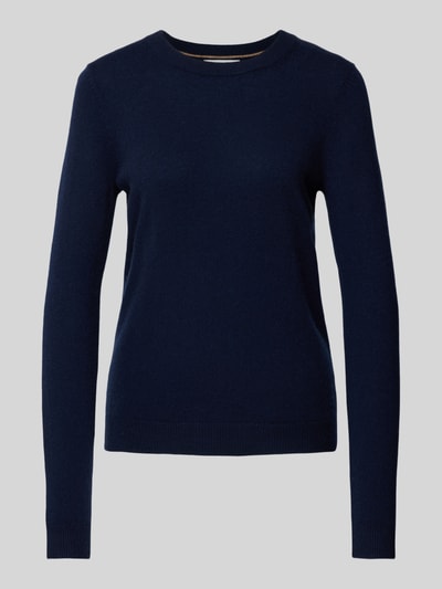 Peek & Cloppenburg Christian Berg WomanStrickpullover Mit Strukturmuster In Dunkelblau