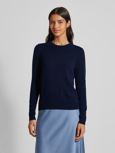 Peek & Cloppenburg Christian Berg WomanStrickpullover Mit Strukturmuster In Dunkelblau