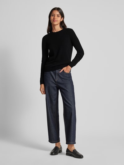 Peek & Cloppenburg Christian Berg WomanStrickpullover mit Strukturmuster in black