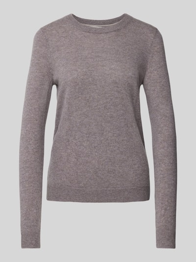Peek & Cloppenburg Christian Berg WomanStrickpullover Mit Strukturmuster In Taupe Melange