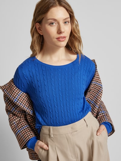 Peek & Cloppenburg Christian Berg WomanStrickpullover Mit Zopfmuster In Marine
