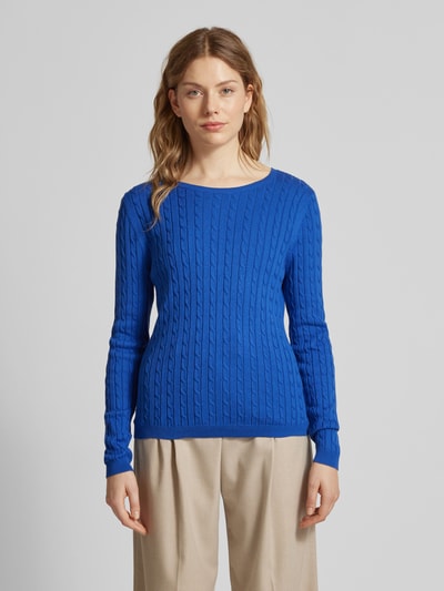 Peek & Cloppenburg Christian Berg WomanStrickpullover Mit Zopfmuster In Marine