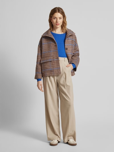 Peek & Cloppenburg Christian Berg WomanStrickpullover mit Zopfmuster in marine