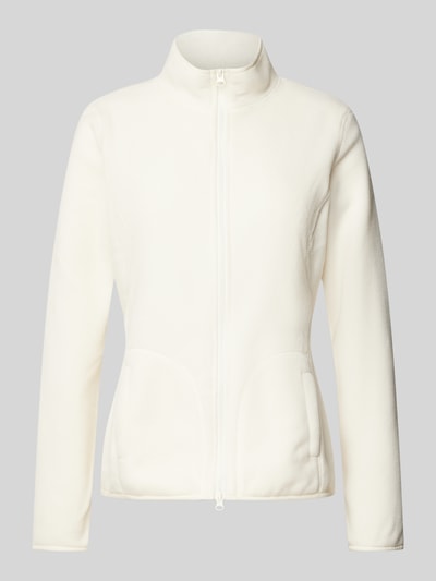 Peek & Cloppenburg Christian Berg WomanSweatjacke Mit Stehkragen In Offwhite