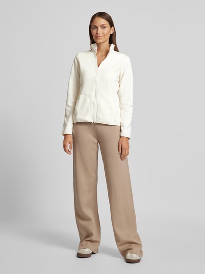 Peek & Cloppenburg Christian Berg WomanSweatjacke mit Stehkragen in offwhite