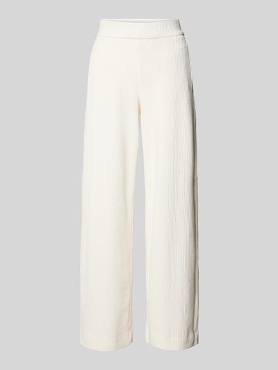 Peek & Cloppenburg Christian Berg WomanWide Leg Cordhose mit elastischem Bund in offwhite