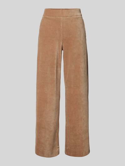 Peek & Cloppenburg Christian Berg WomanWide Leg Cordhose mit elastischem Bund in beige