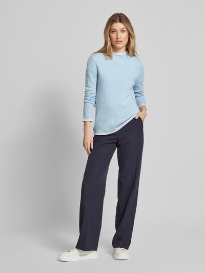 Peek & Cloppenburg Christian Berg WomanWollpullover mit Stehkragen in hellblau