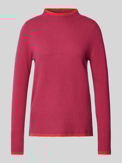 Peek & Cloppenburg Christian Berg WomanWollpullover Mit Stehkragen In Pink