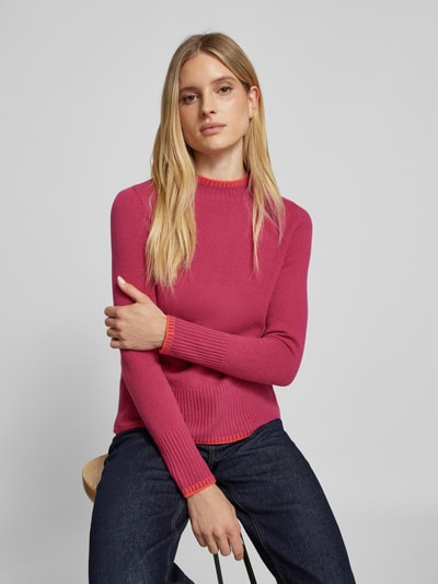 Peek & Cloppenburg Christian Berg WomanWollpullover Mit Stehkragen In Pink
