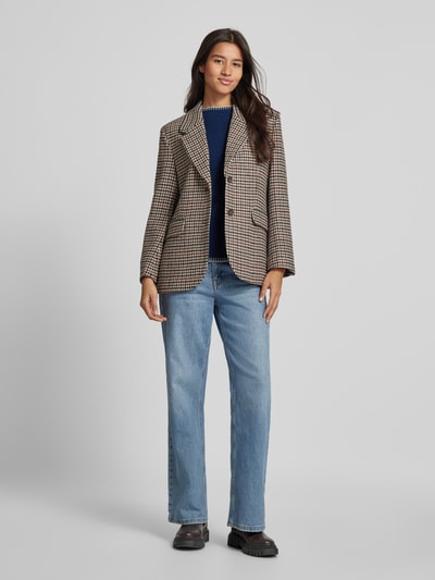 Peek & Cloppenburg Christian Berg WomanWollpullover mit Stehkragen in dunkelblau