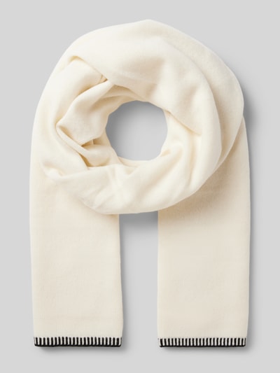 Peek & Cloppenburg Christian Berg WomanWollschal mit Ziernähten in offwhite