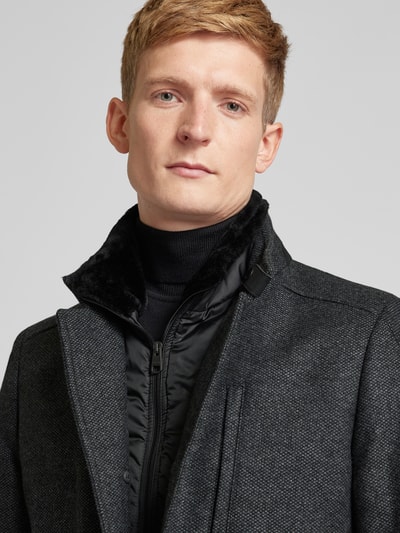 Peek & Cloppenburg CinqueKurzmantel Mit Stehkragen Modell 'Arsenal' In Anthrazit