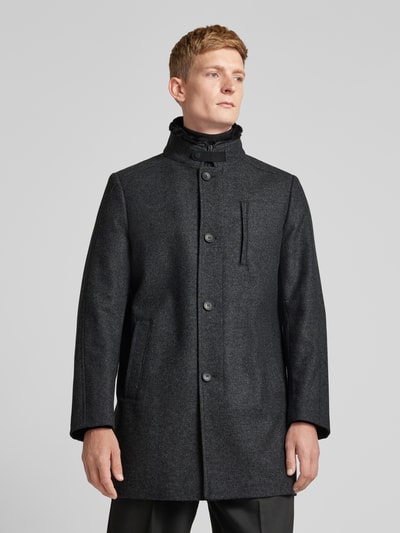 Peek & Cloppenburg CinqueKurzmantel Mit Stehkragen Modell 'Arsenal' In Anthrazit