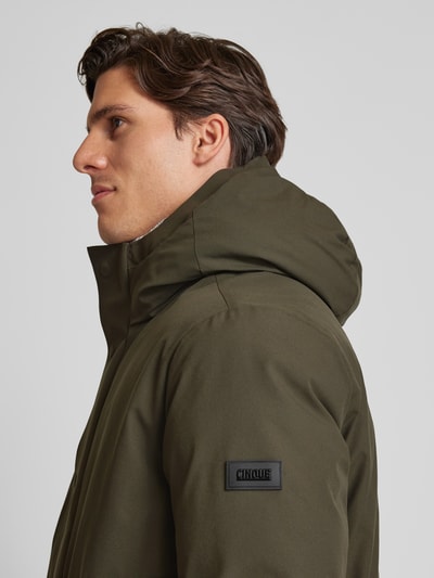 Peek & Cloppenburg CinqueSteppmantel Mit Stehkragen Modell 'Activator' In Oliv