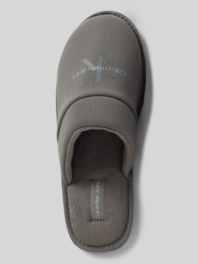 Peek & Cloppenburg CK Calvin KleinHausschuhe Mit Label-Print Modell 'HOTEL' In Hellgrau