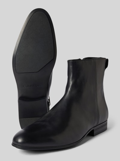 Peek & Cloppenburg CK Calvin KleinLederboots Mit Reißverschluss In Black