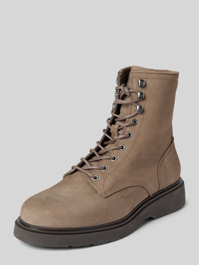 Peek & Cloppenburg CK Calvin KleinLederboots mit Reißverschluss Modell 'LACE UP' in beige