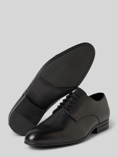 Peek & Cloppenburg CK Calvin KleinLederderby Mit Ziernaht Modell 'CAP TOE' In Black