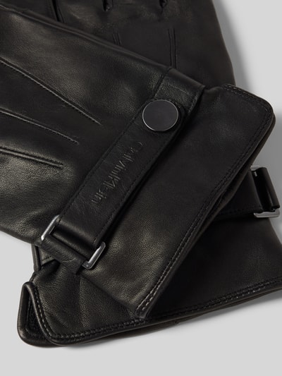 Peek & Cloppenburg CK Calvin KleinLederhandschuhe Mit Verstellbarem Verschluss In Black