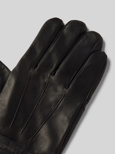 Peek & Cloppenburg CK Calvin KleinLederhandschuhe Mit Verstellbarem Verschluss In Black