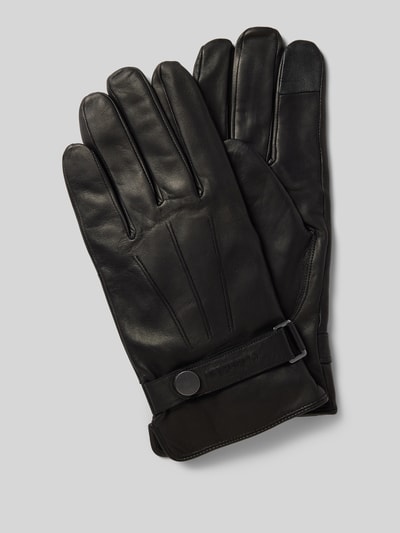 Peek & Cloppenburg CK Calvin KleinLederhandschuhe mit verstellbarem Verschluss in black