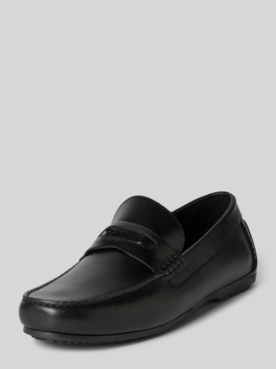 Peek & Cloppenburg CK Calvin KleinLederloafers mit Label-Applikation Modell 'DRIVER' in black