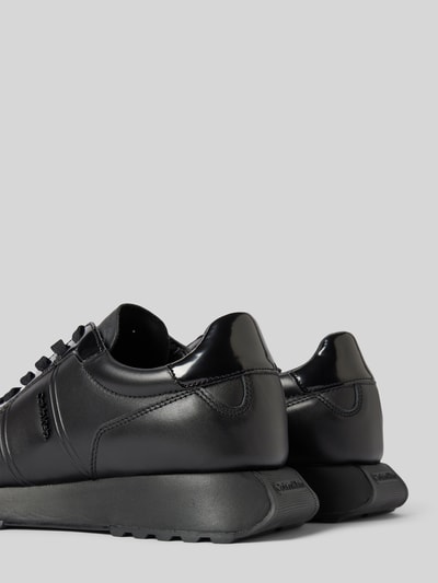 Peek & Cloppenburg CK Calvin KleinLedersneaker Mit Plateausohle Modell 'LOW TOP LACE UP' In Black