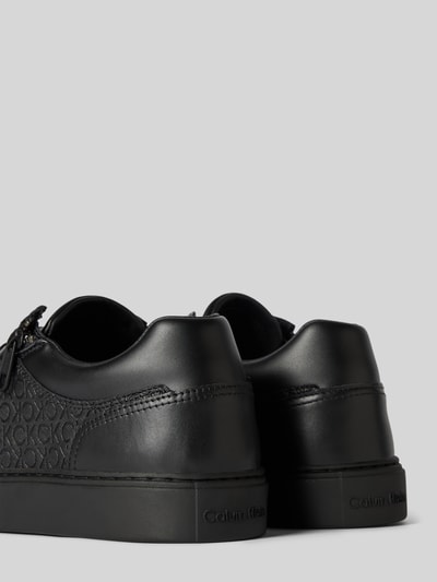 Peek & Cloppenburg CK Calvin KleinLedersneaker Mit Seitlichem Reißverschluss In Black