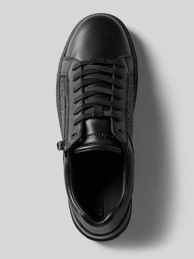 Peek & Cloppenburg CK Calvin KleinLedersneaker Mit Seitlichem Reißverschluss In Black