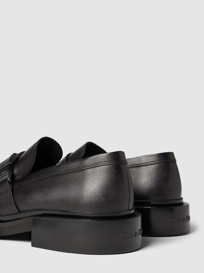 Peek & Cloppenburg CK Calvin KleinMokassins Aus Leder Mit Schnalle In Black