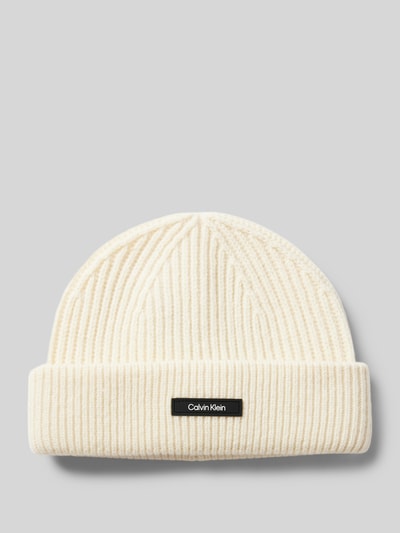 Peek & Cloppenburg CK Calvin KleinMütze Mit Label-Patch In Offwhite