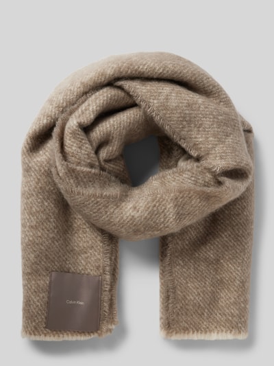 Peek & Cloppenburg CK Calvin KleinSchal mit Fransen Modell 'CONCRETE' in taupe