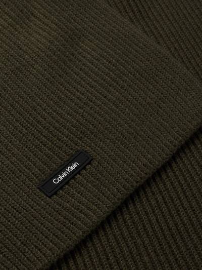 Peek & Cloppenburg CK Calvin KleinSchal Mit Label-Badge In Dunkelgruen