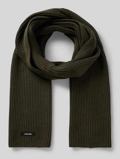 Peek & Cloppenburg CK Calvin KleinSchal Mit Label-Badge In Dunkelgruen