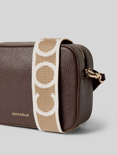 Peek & Cloppenburg CoccinelleHandtasche Mit Label-Print Modell 'TEBE' In Mittelbraun