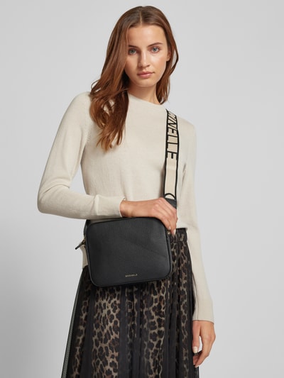 Peek & Cloppenburg CoccinelleHandtasche mit Label-Print Modell 'TEBE' in black