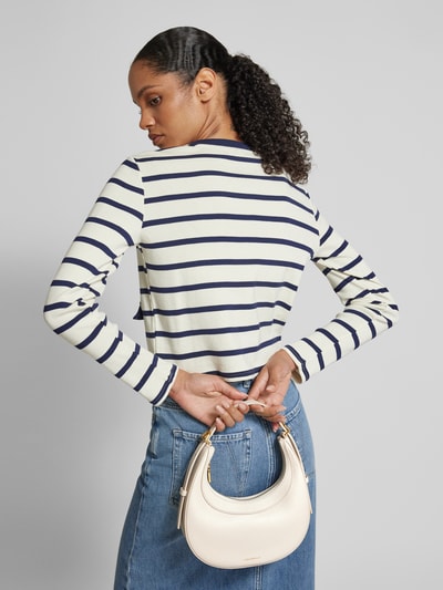 Peek & Cloppenburg CoccinelleHandtasche mit Label-Print Modell 'WHISPER' in ecru