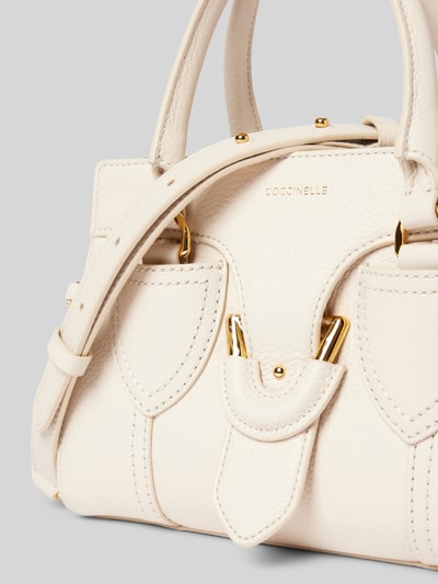 Peek & Cloppenburg CoccinelleHandtasche Mit Label-Print Modell 'YORK' In Ecru