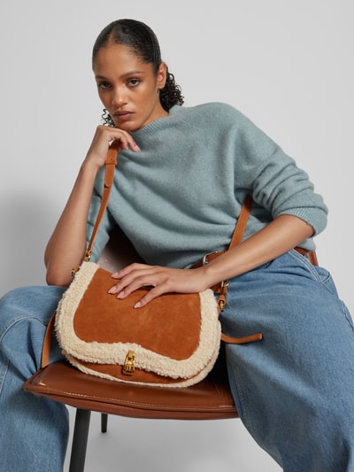 Peek & Cloppenburg CoccinelleHandtasche mit Reißverschlussfach innen Modell 'MAGIE' in cognac