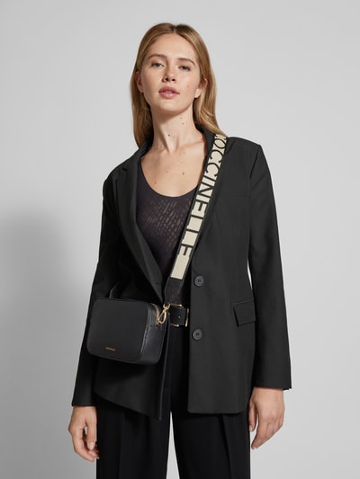 Peek & Cloppenburg CoccinelleLederumhängetasche mit Label-Schriftzug Modell 'TEBE' in black