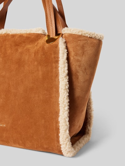 Peek & Cloppenburg CoccinelleShopper Mit Label-Applikation Modell 'OLIVER' In Cognac